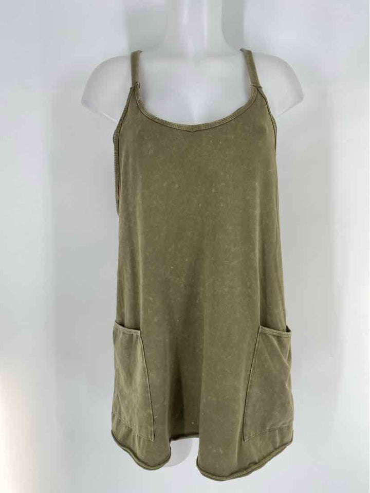 Size M FREE PEOPLE Olive Dress