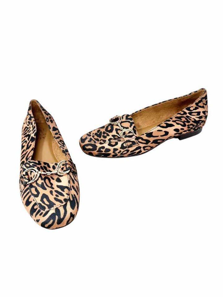 Shoe Size 6.5 Naturalizer Brown Print Flats