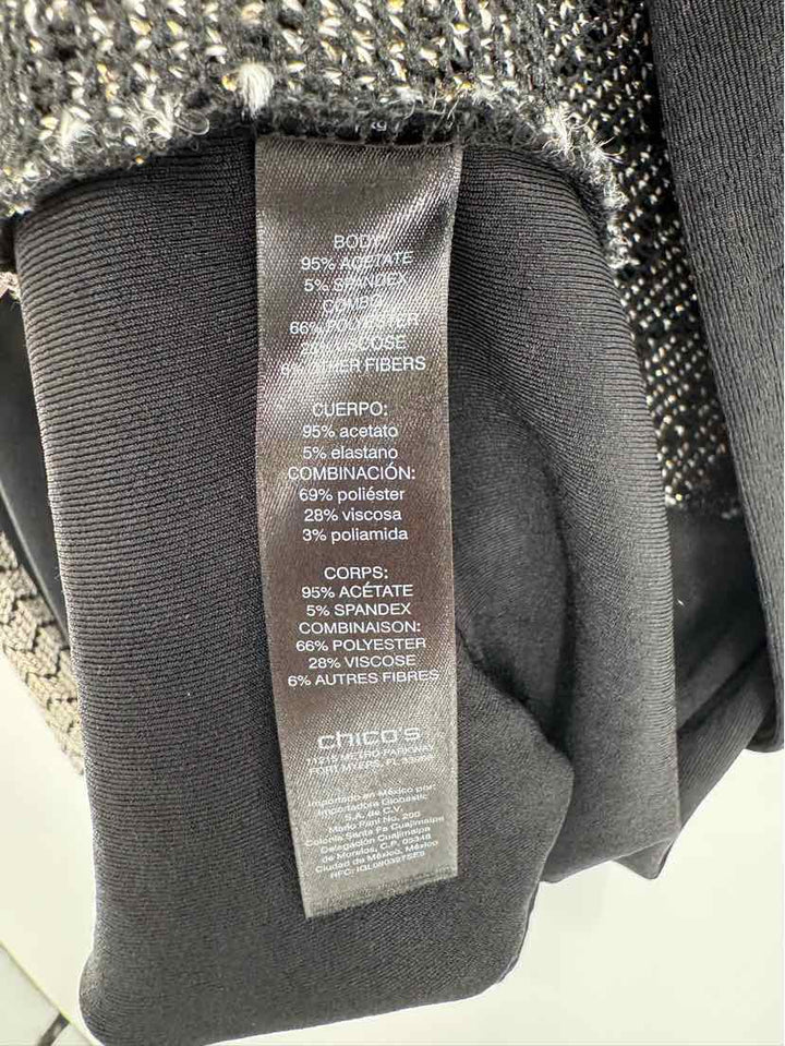 Size M Chico's Black Cardigan