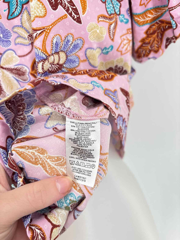 Size S Ann Taylor PINK PRINT Shirt