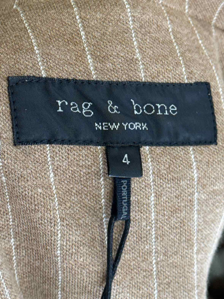 Size 4 RAG & BONE Brown Cotton Luxury - Blazer