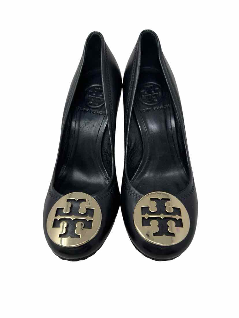 Shoe Size 5 Tory Burch Black Leather Pumps