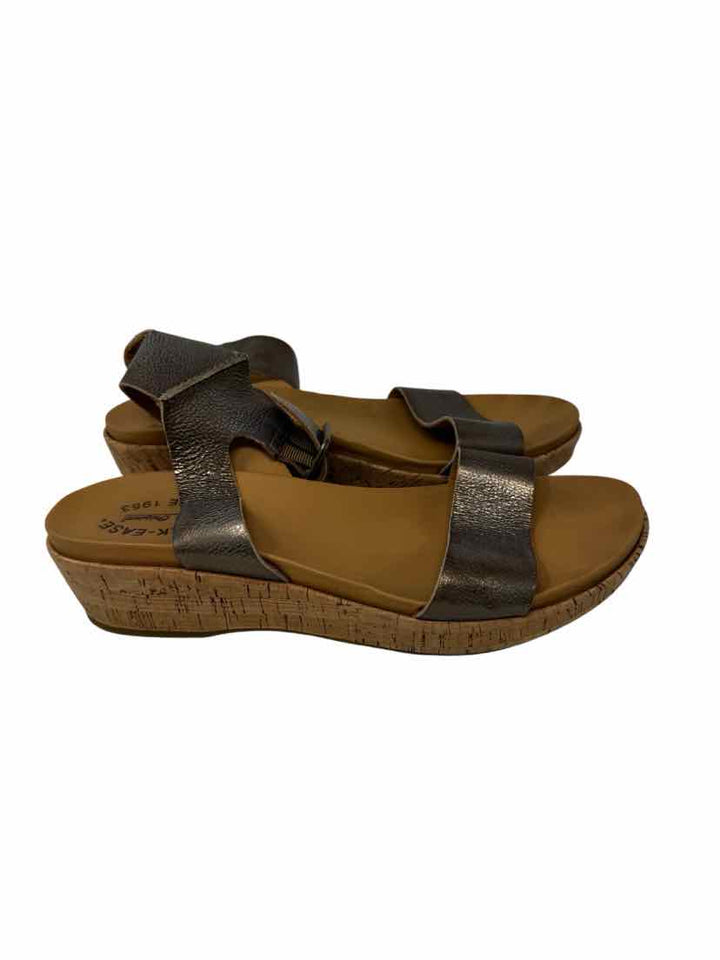 Shoe Size 10 KORK EASE Bronze Leather Sandals