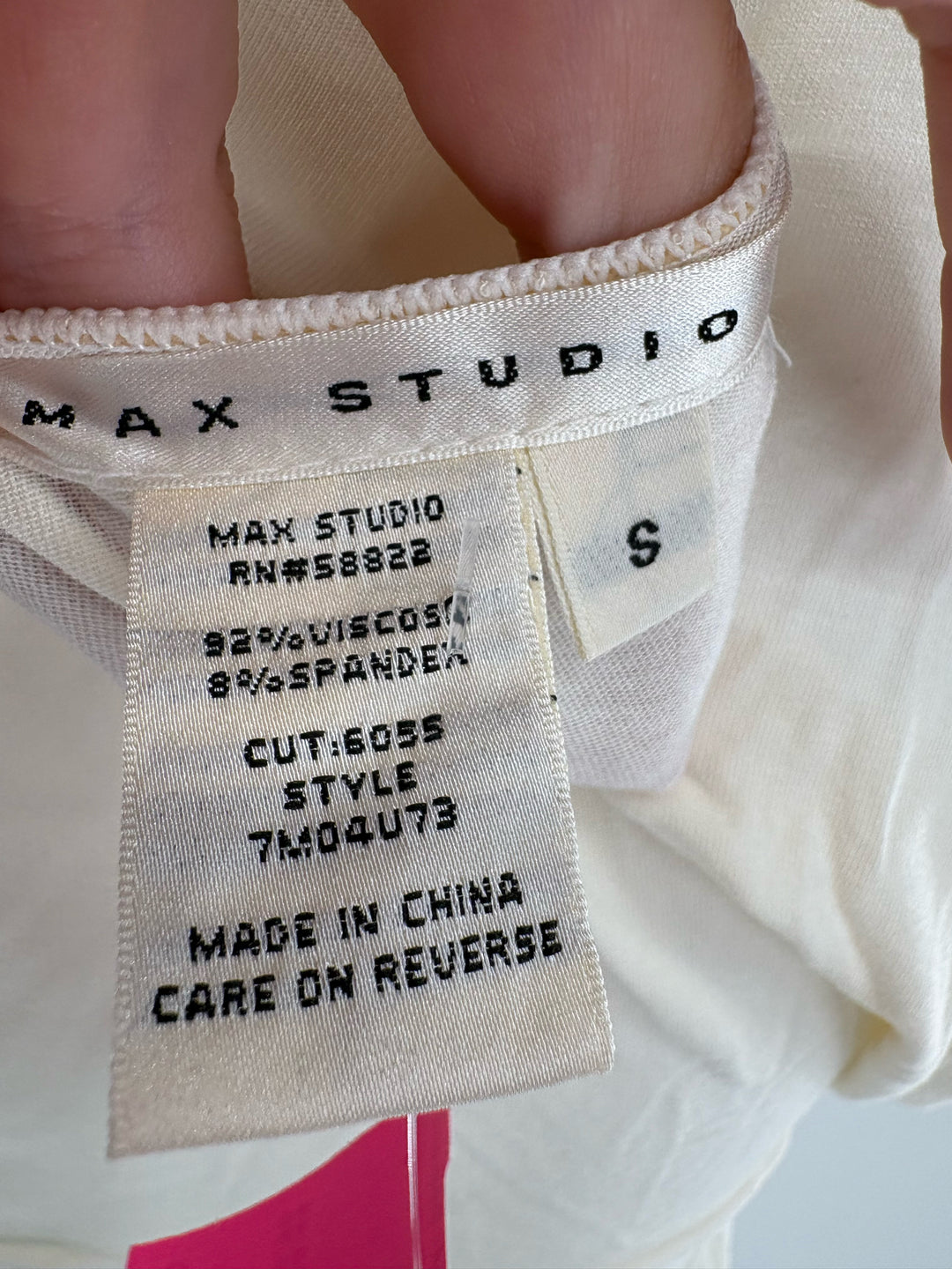 Size S MAX STUDIO Cream Shirt