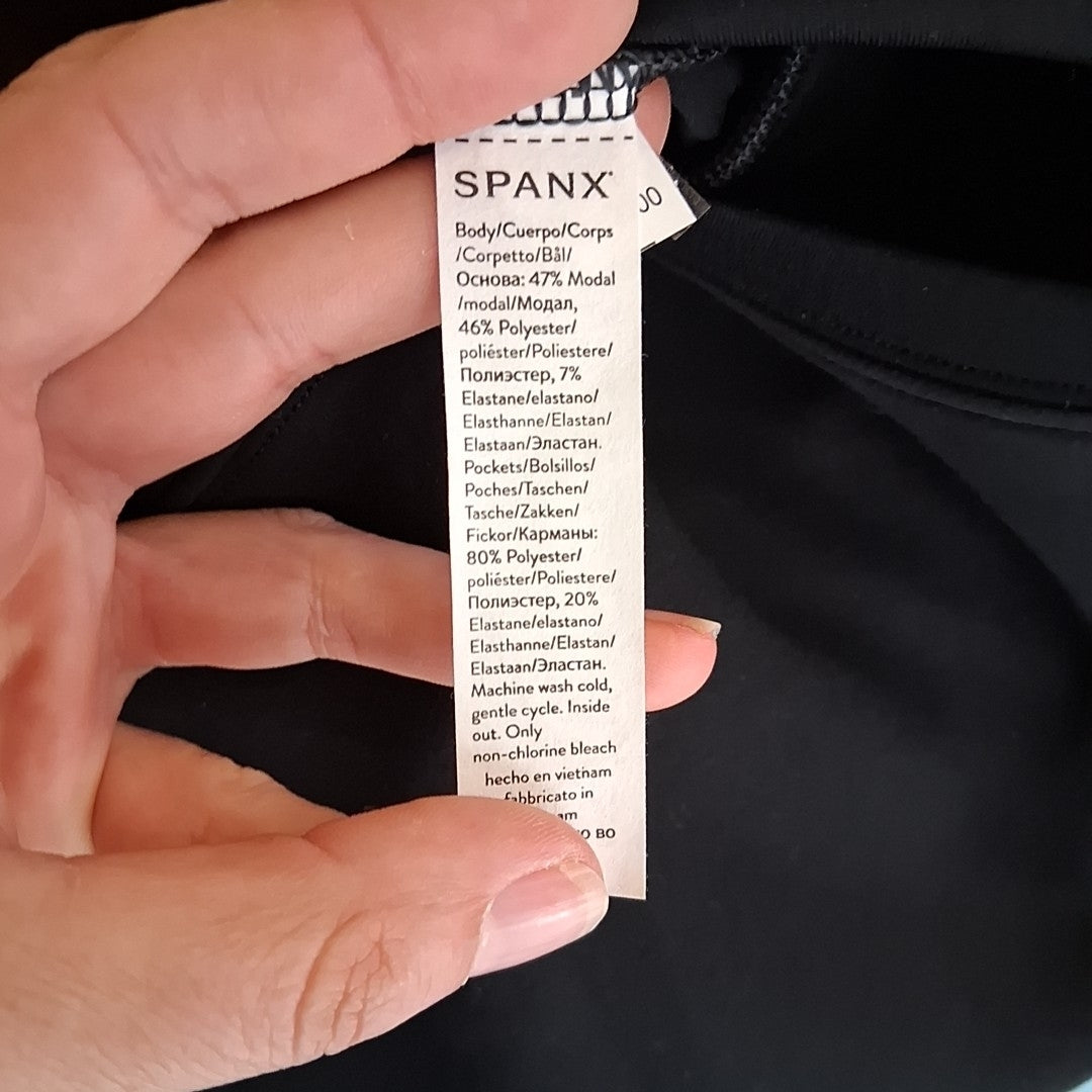 Size M SPANX Black Dress