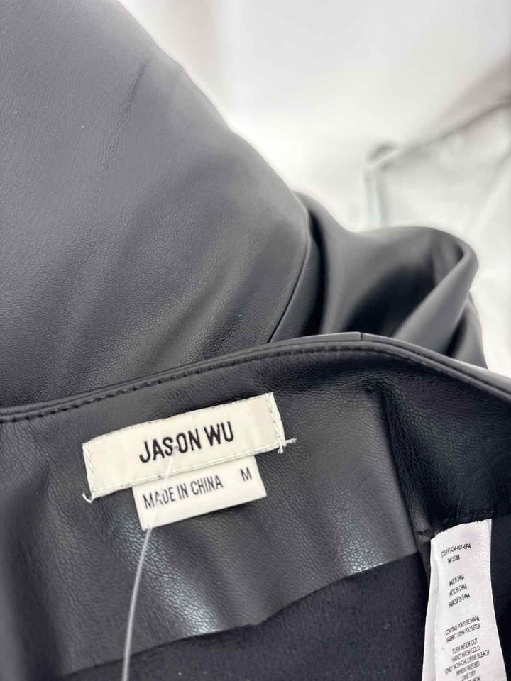 Size M JASON WU Black Leather Pants