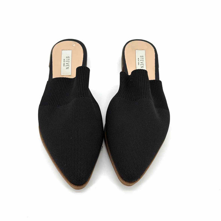 Shoe Size 8 STEVEN Black Knit Flats