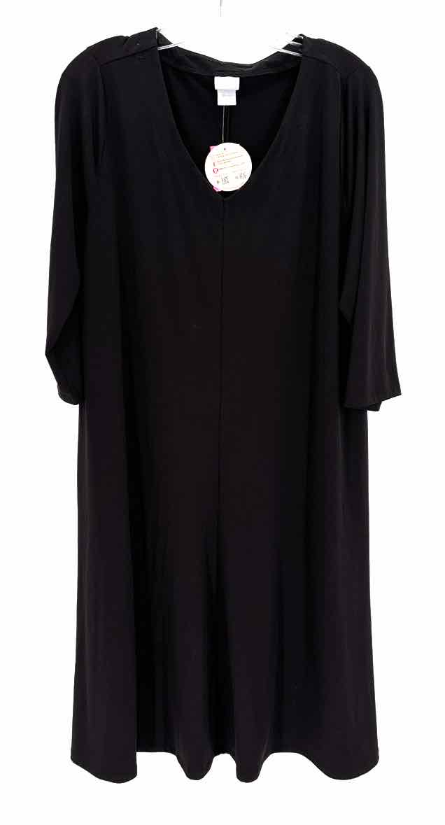 Size XL Chico's Black Knit Dress