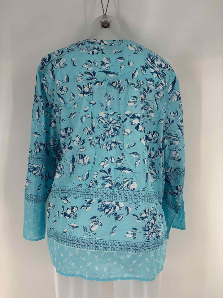 Size XL Style & Co Blue Print Shirt