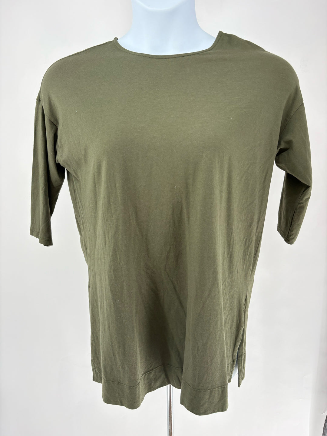 Size M J JILL Olive Cotton Shirt