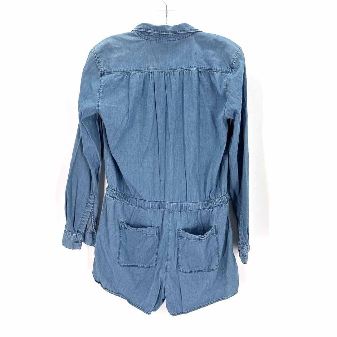 Size S LOFT Blue Chambray Romper