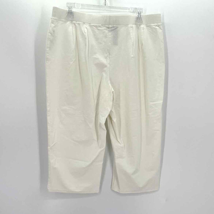 Size 1X Eileen Fisher White Capri