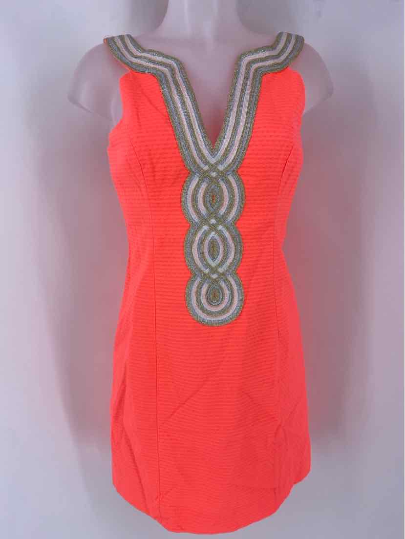 Size 2 Lilly Pulitzer Orange Dress