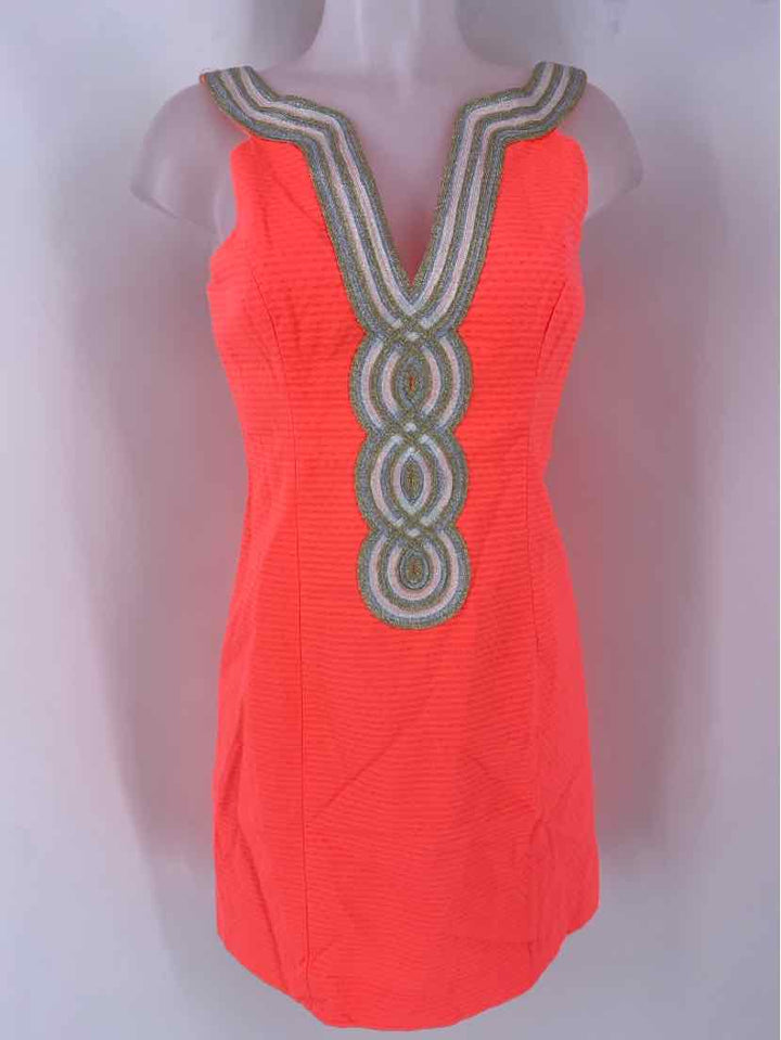 Size 2 Lilly Pulitzer Orange Dress