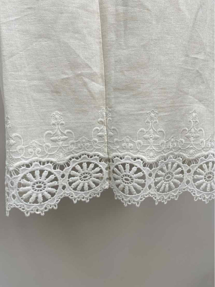 Size 14 Vince Camuto White Linen Dress