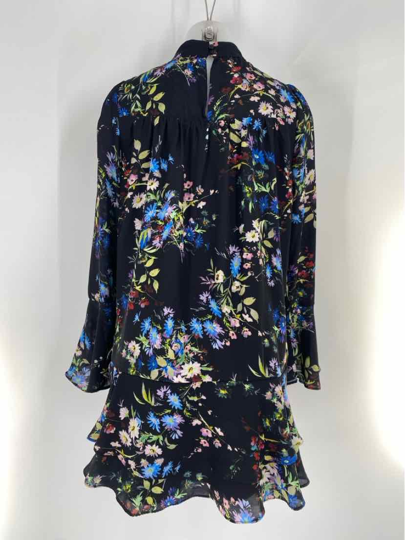 Size S PARKER Black Print Dress