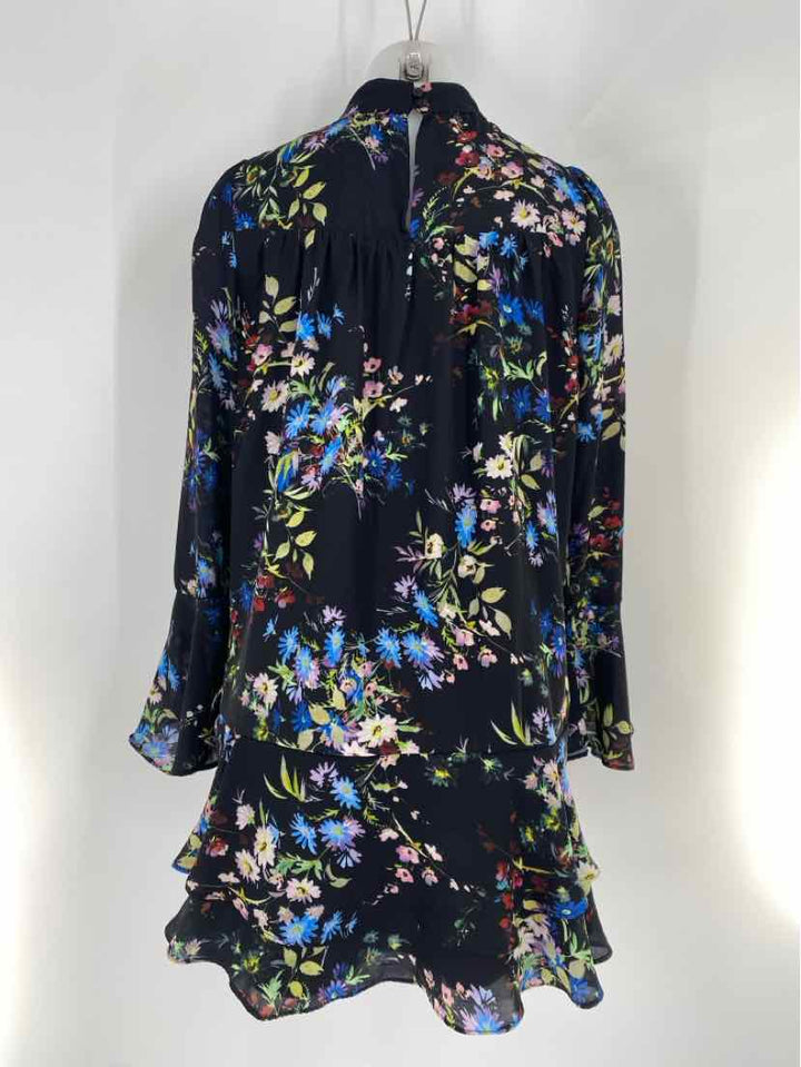 Size S PARKER Black Print Dress