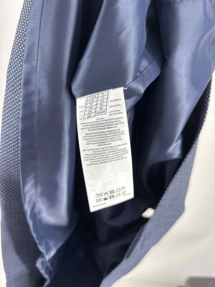 Size 6 Brooks Brothers Navy Print Dress