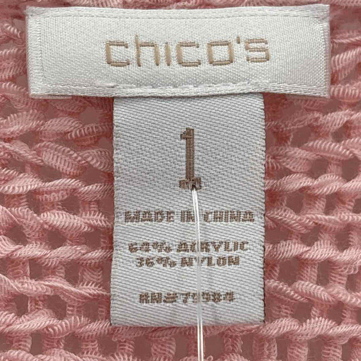 Size 1 Chico's Pink Knit Sweater