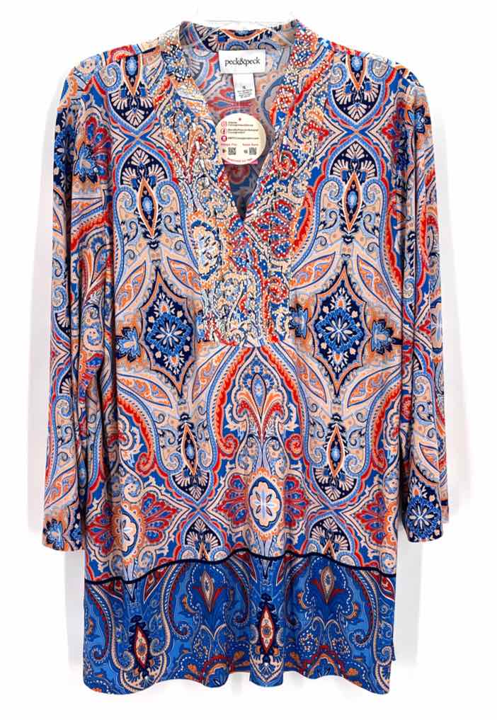 Size XL PECK & PECK Multi-Color Dress
