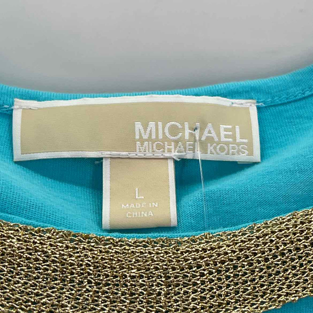 Size L Michael Kors Turquoise Shirt