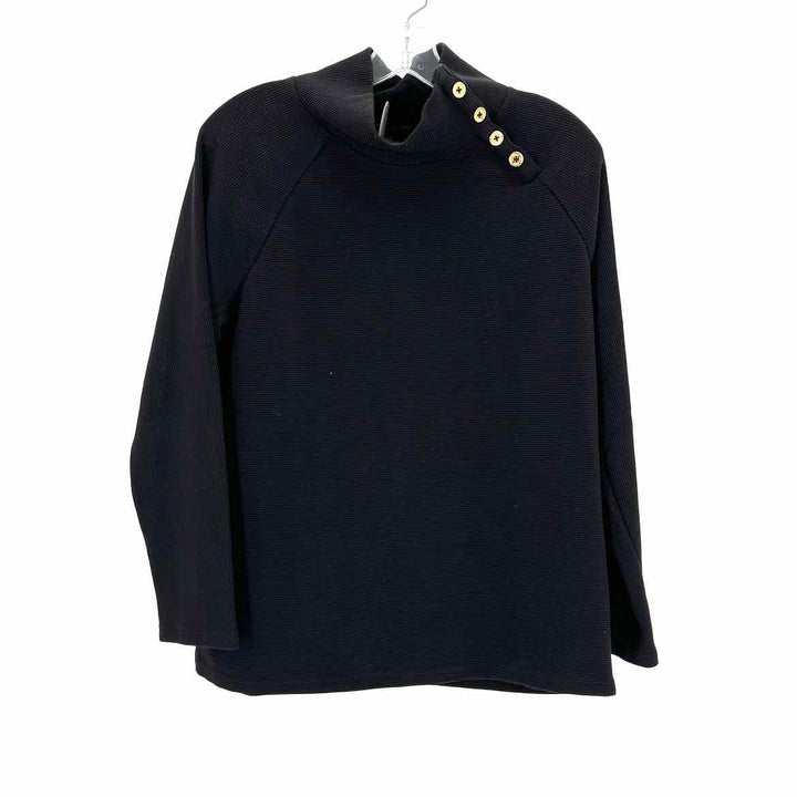 Size M Andrew Marc Black Knit Shirt
