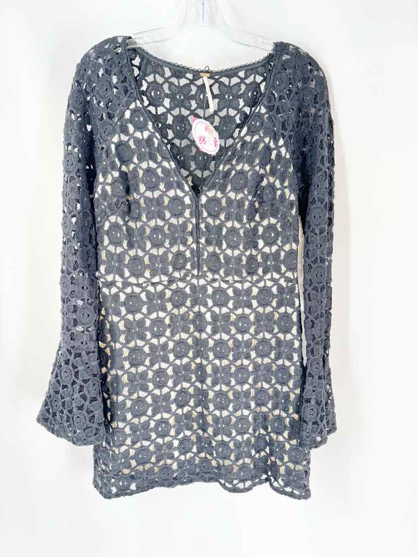 Size 10 FREE PEOPLE Black Dress