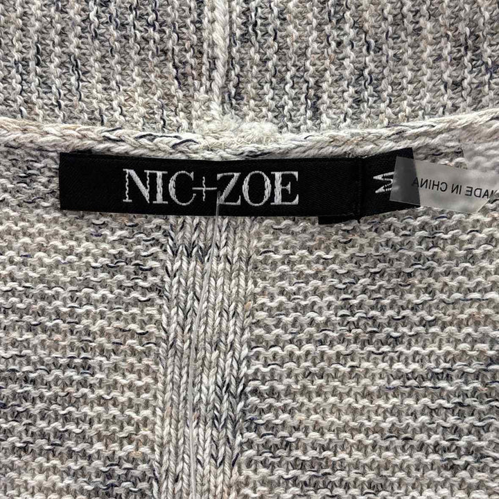 Size M NIC + ZOE Tan Knit Cardigan