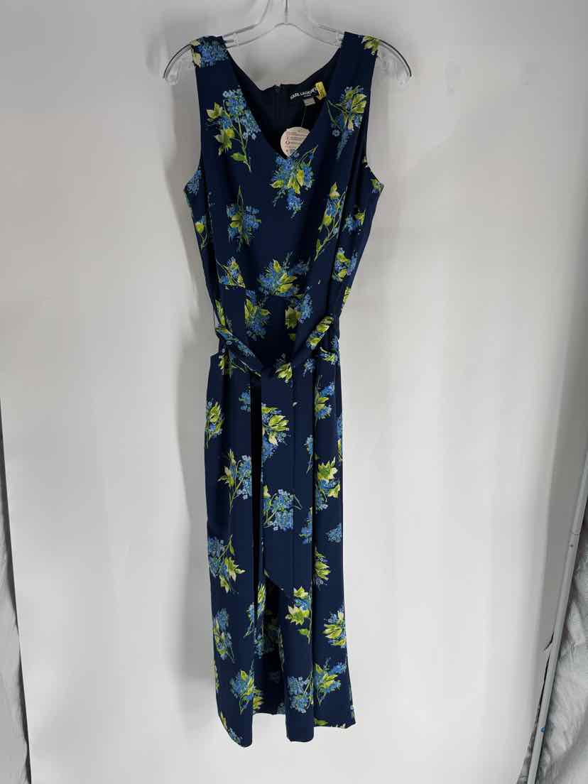 Size M KARL LAGERFELD Navy Print Romper