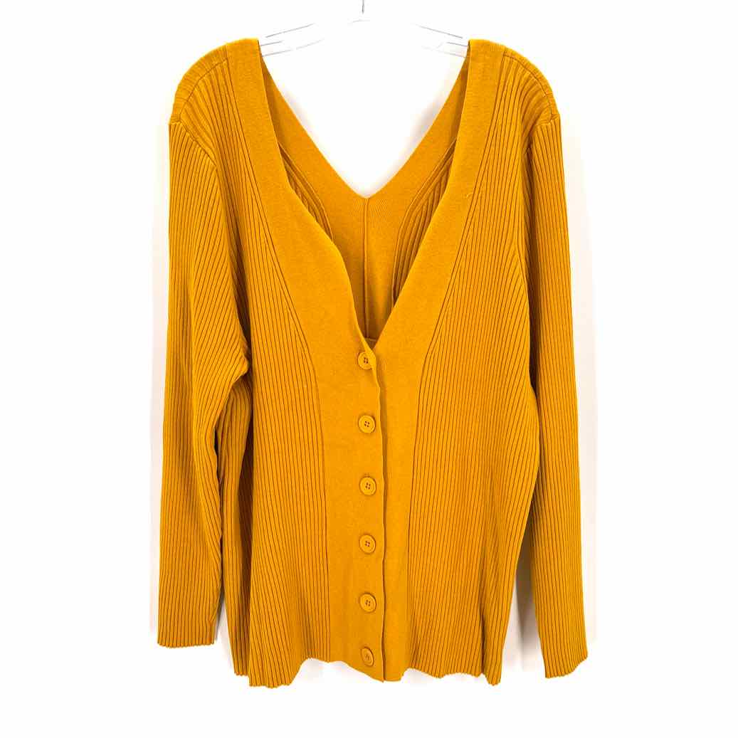 Size 3X Mustard Knit Sweater