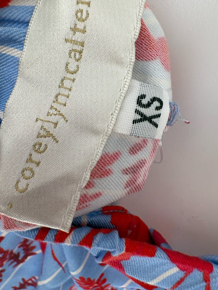 Size XS Blue Print Romper