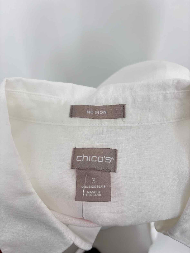 Size 16 Chico's White Shirt