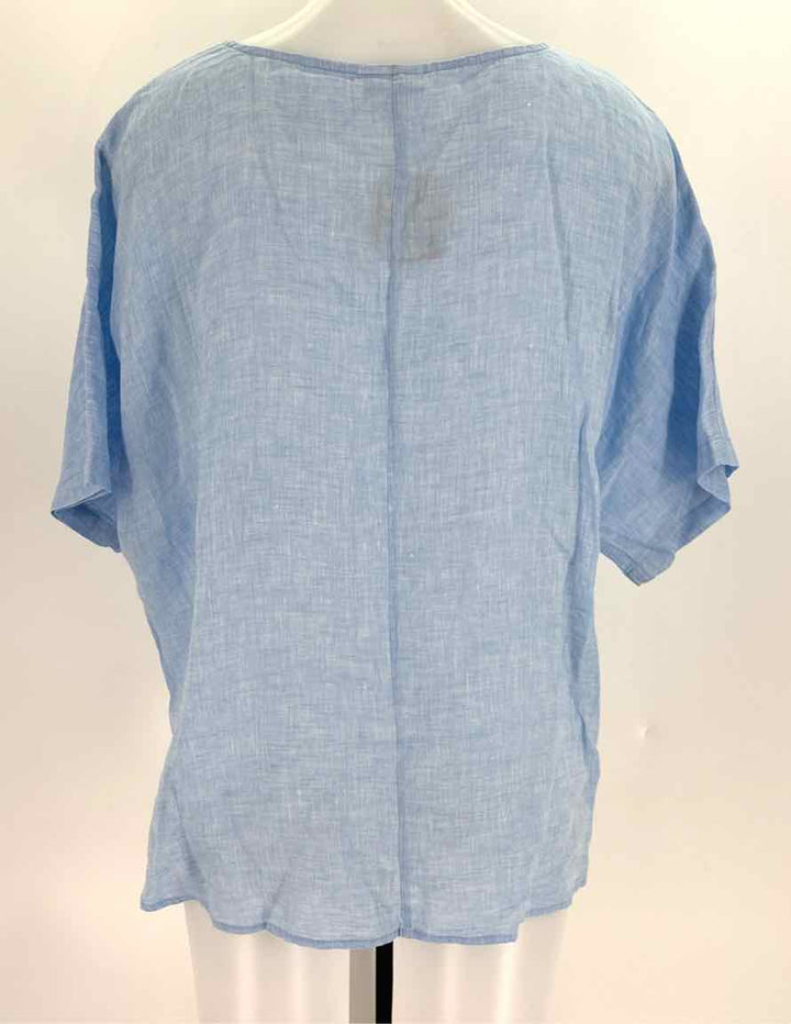 Size Petite J JILL Light Blue Linen Shirt