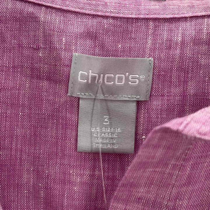 Size XL Chico's Lavender Knit Shirt