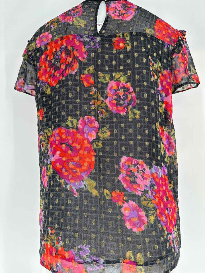 Size 6 Anthropologie Multi-Color Shirt