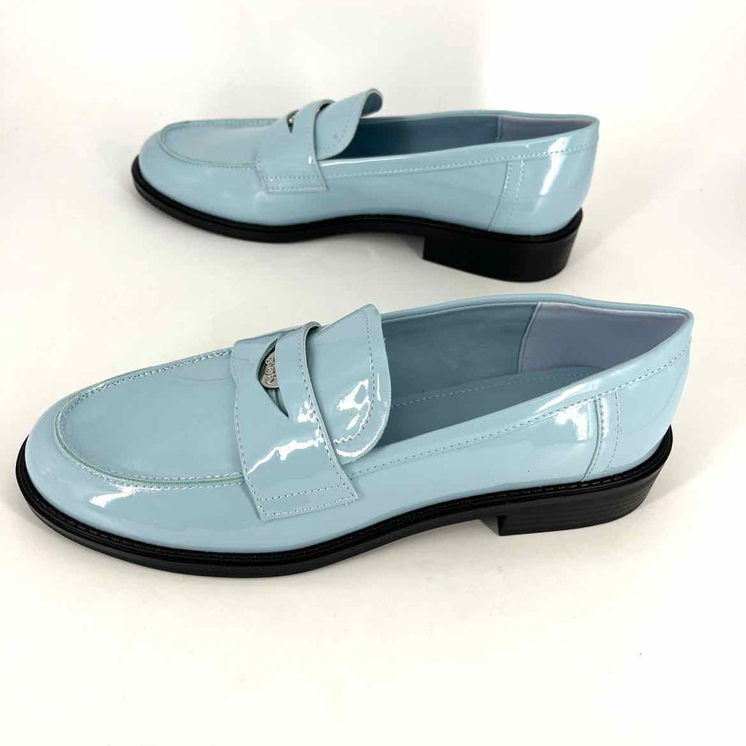 Shoe Size 10 Nine West Blue Patent Flats