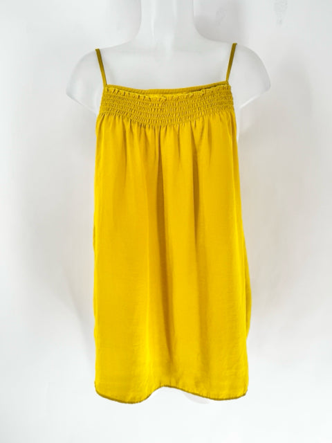 Size XL SATURDAY SUNDAY Mustard Sateen Shirt