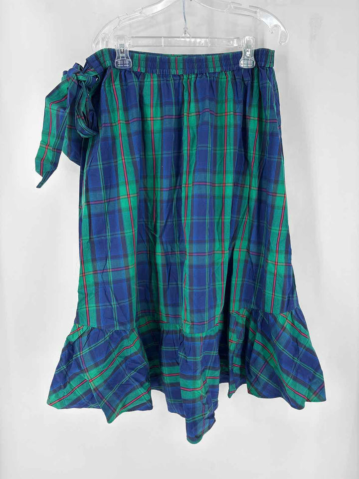 Size L J Crew Green Skirt