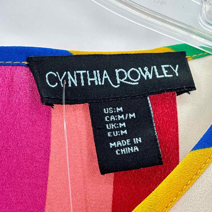 Size M CYNTHIA ROWLEY Multi-Color Shirt
