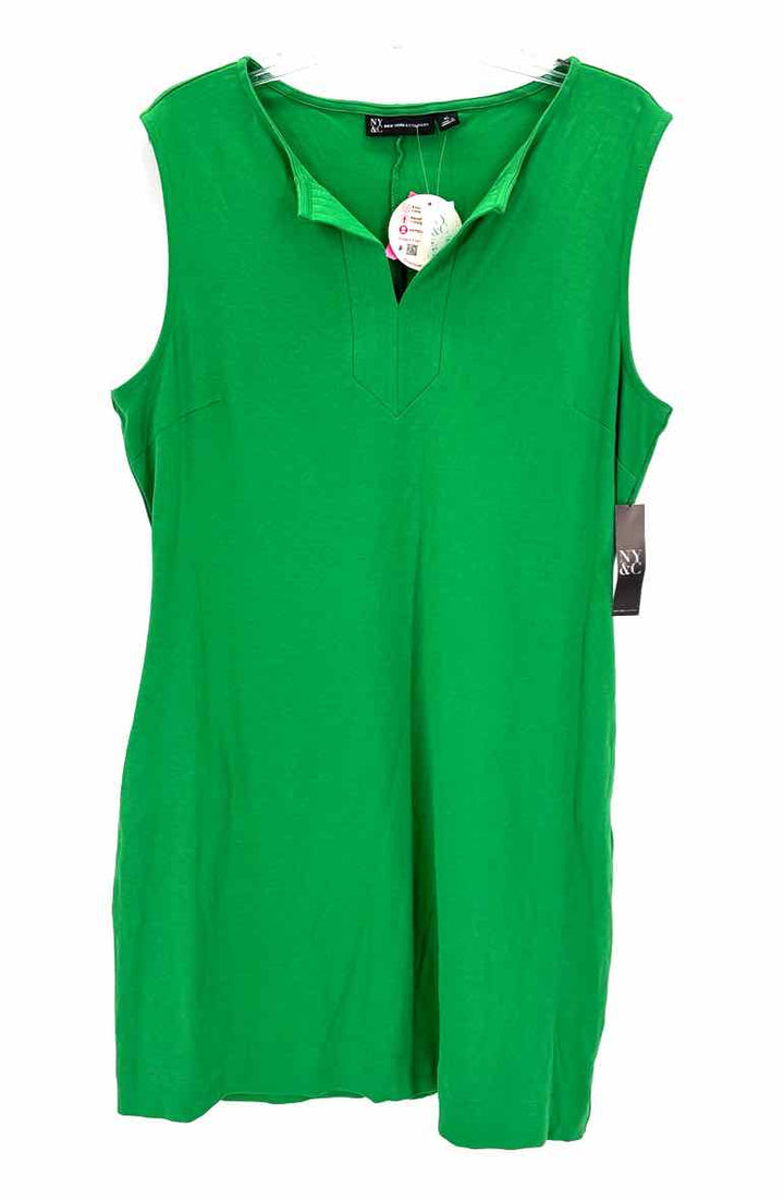 Size XL NY & CO Green Knit Dress