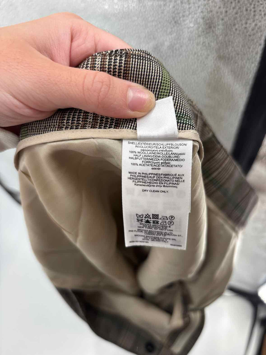 Size 8 Brooks Brothers Brown Print Pants