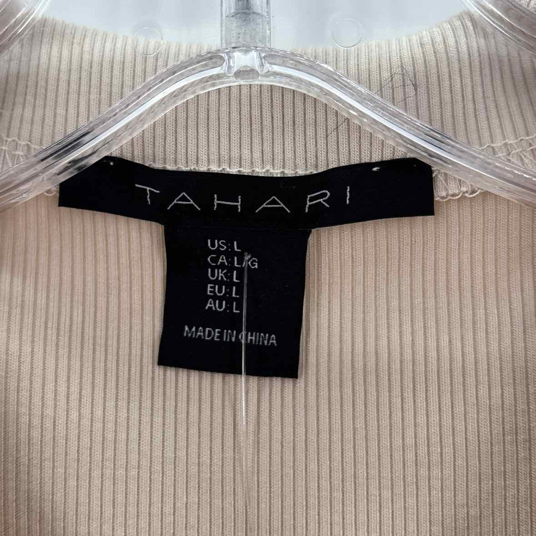 Size L TAHARI Beige Shirt