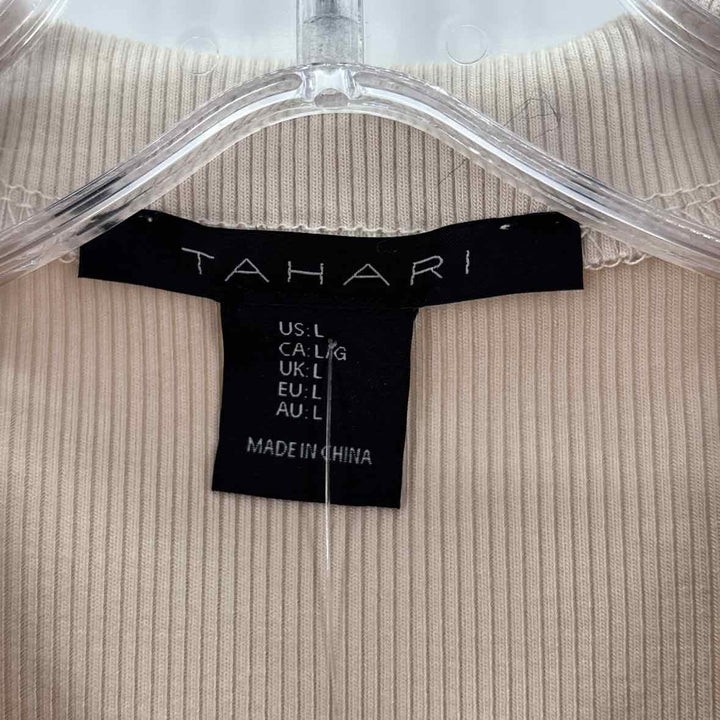 Size L TAHARI Beige Shirt
