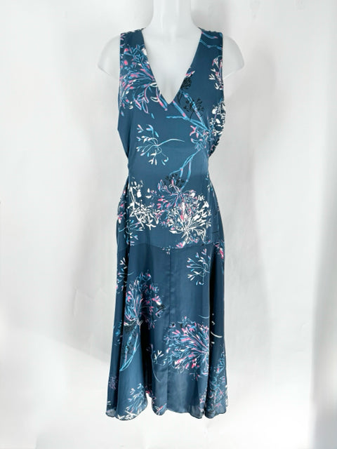 Size 18 RACHEL ROY Teal Silk Dress