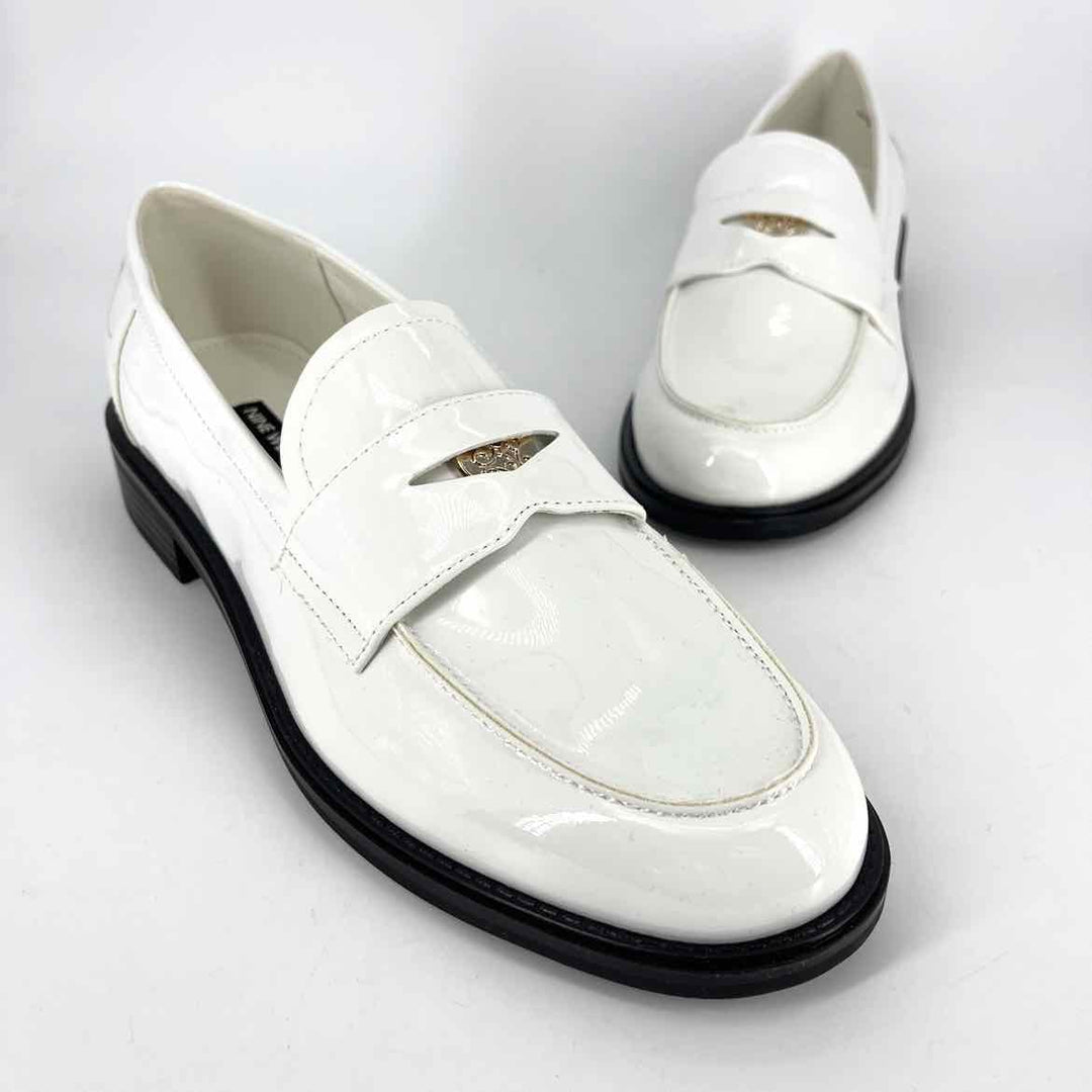 Shoe Size 10 Nine West White PATENT Flats