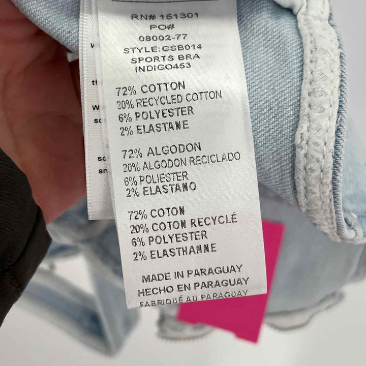Size 0 GOOD AMERICAN Light Blue Denim Shirt