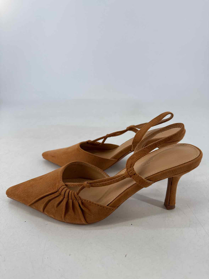 Shoe Size 7 Brown Suede Flats