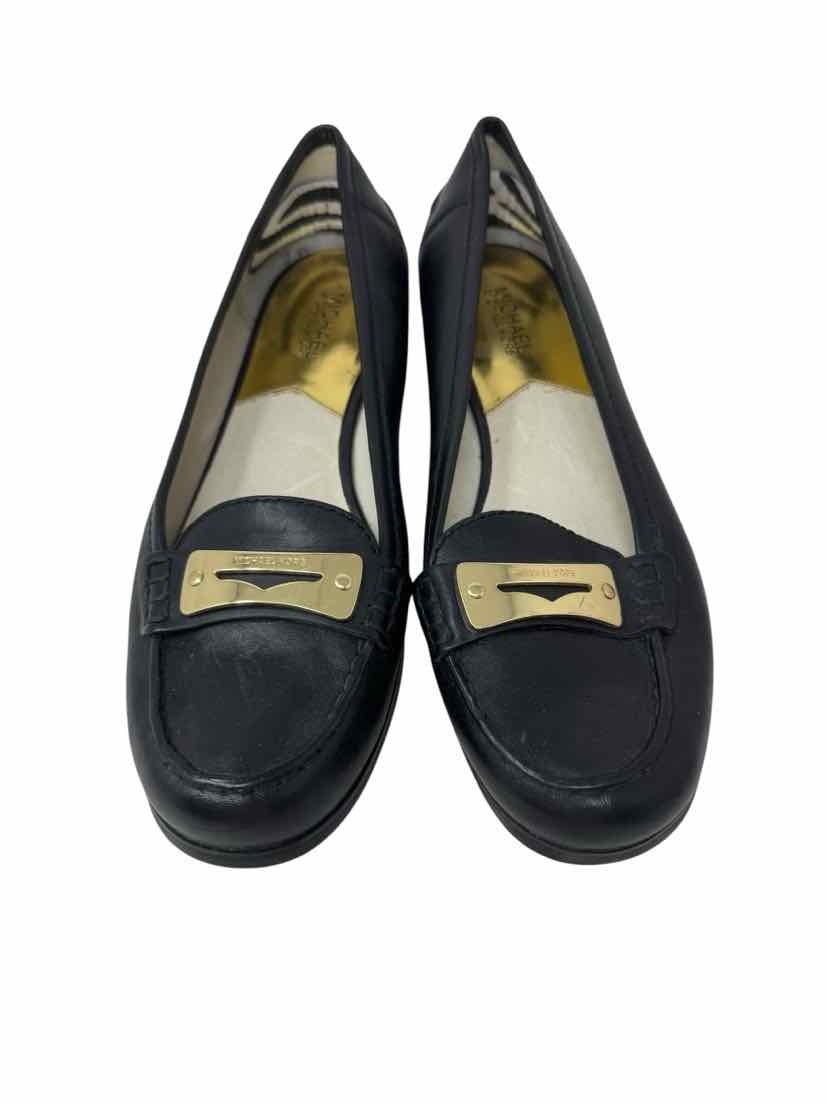 Shoe Size 10 Michael Kors Black Leather Loafers