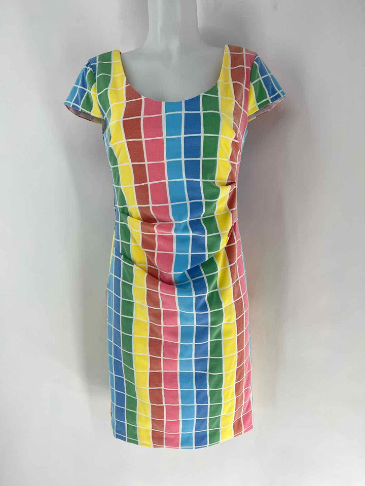 Size 4 SARA CAMPBELL Multi-Color Dress