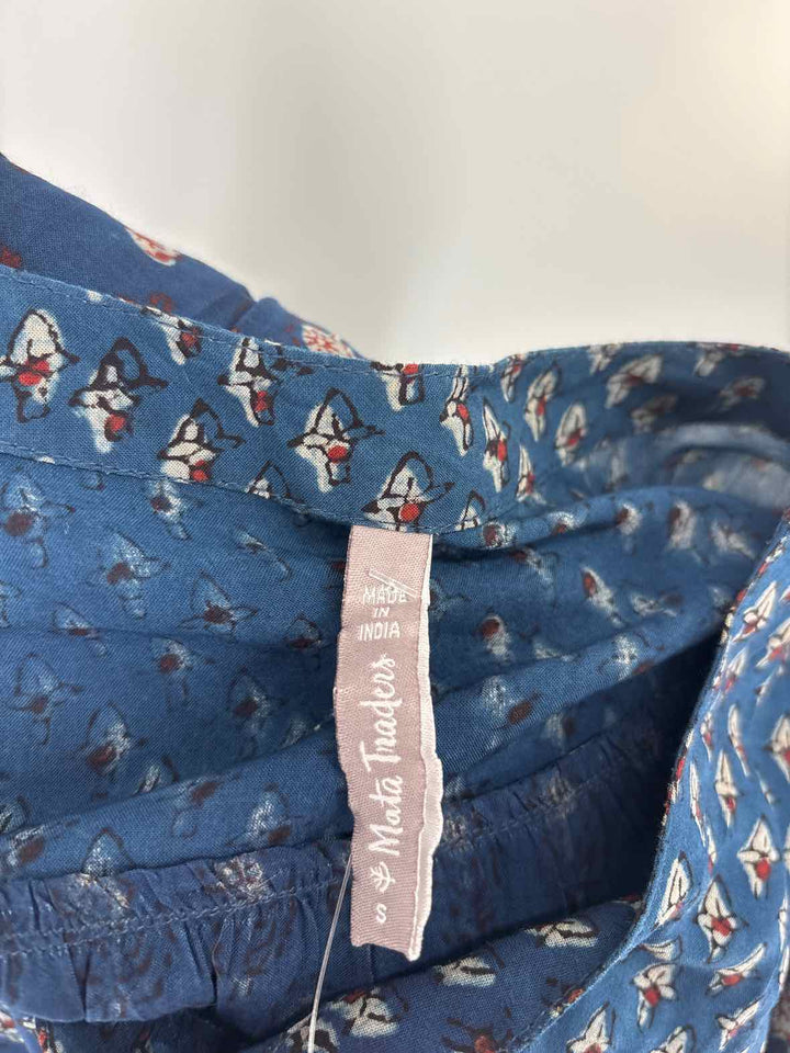 Size S Blue Print Dress